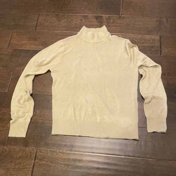 Preloved Mock Turtleneck Tan Sweater By 